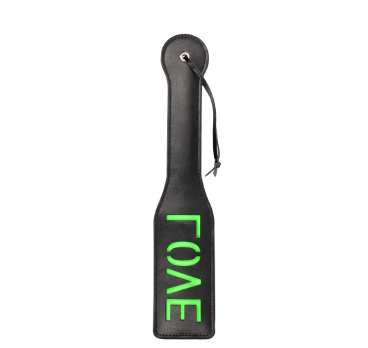 'Love'' Paddle - Glow in the Dark - Black/Neon Green